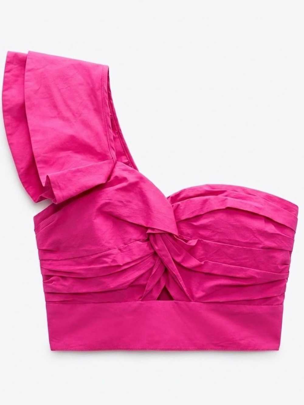 Stylekeepers One Shoulder Fuchsia Top, Size XS